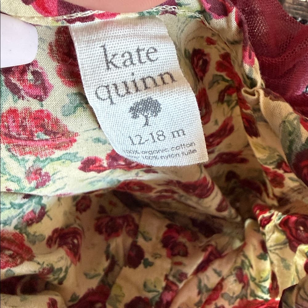 Kate Quinn Red Floral Baby Outfit - Thumbnail 2