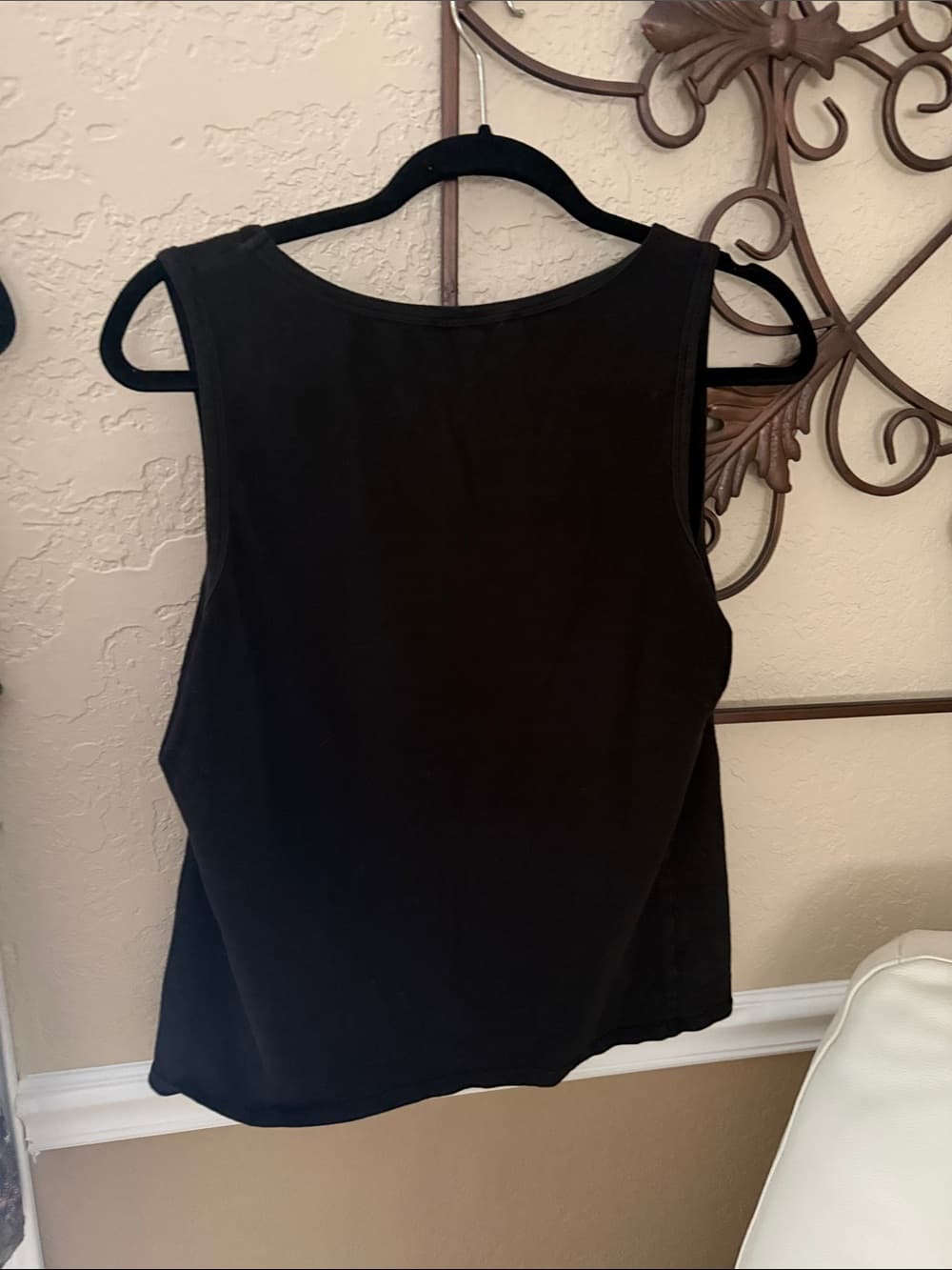 Michael Kors Black Tank with Gold MK Stud Logo large - Thumbnail 2