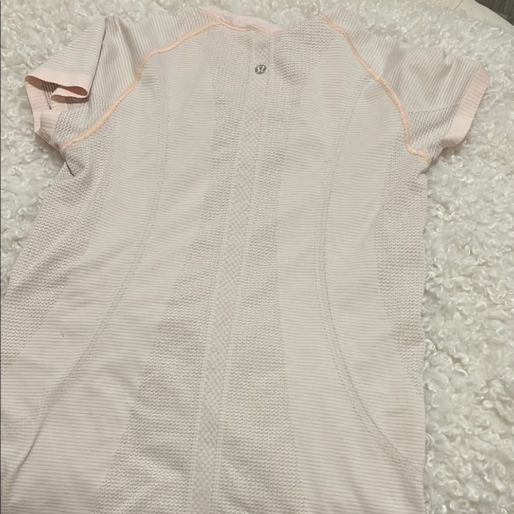Lululemon Pink logo swiftly short sleeve Athletic Top - Thumbnail 4