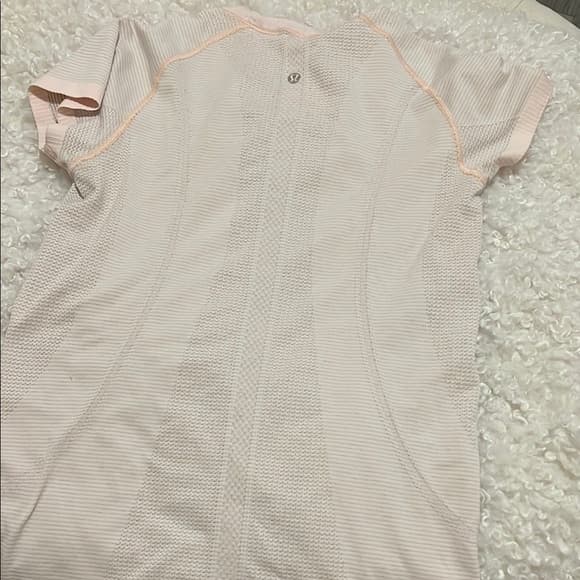 Lululemon Pink logo swiftly short sleeve Athletic Top - Thumbnail 5