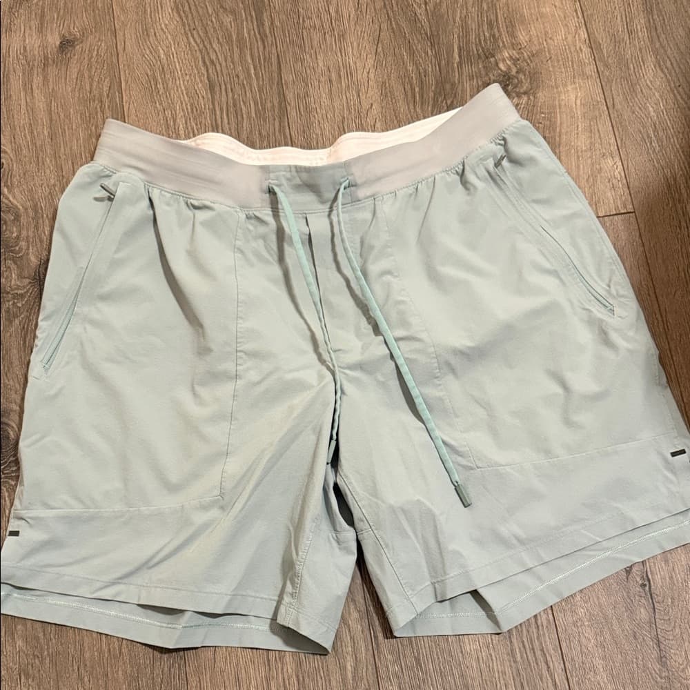 Lululemon Light Aquamarine Gray Athletic Shorts XL - Thumbnail 3