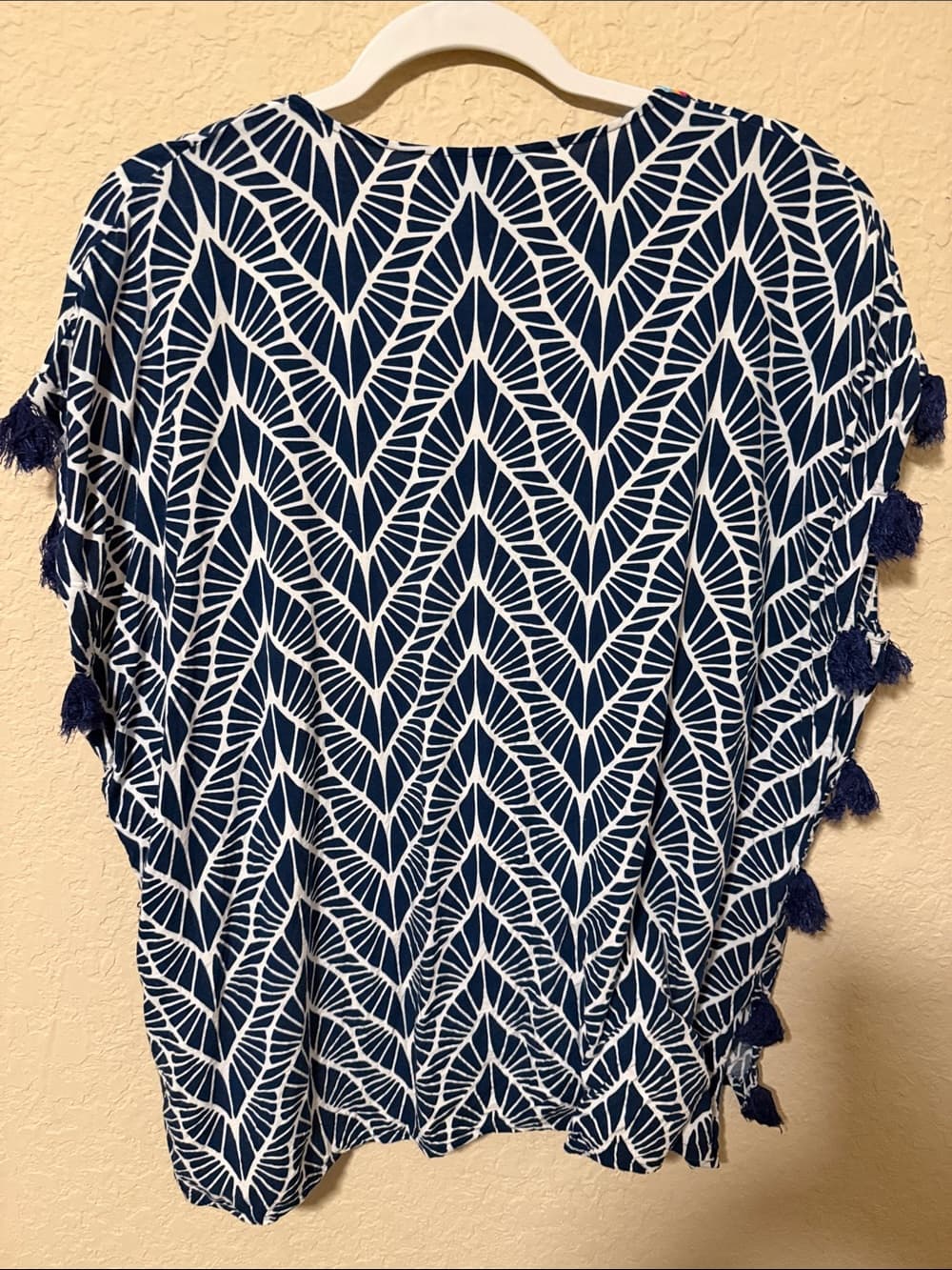 escapada Kauai Embroidered Joana Tassel Top xl - Thumbnail 2