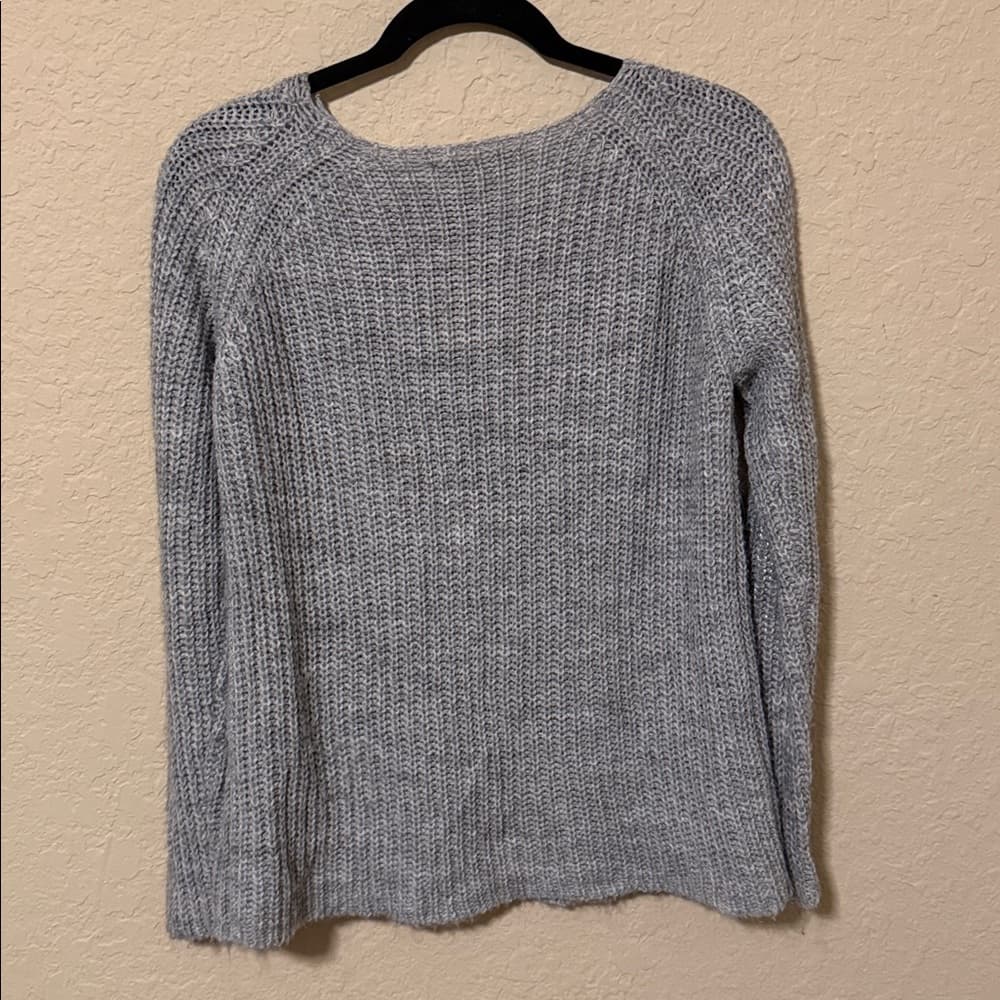 Rinascimento Italy Shimmering Silver Sweater Knit Top small/medium - Thumbnail 2