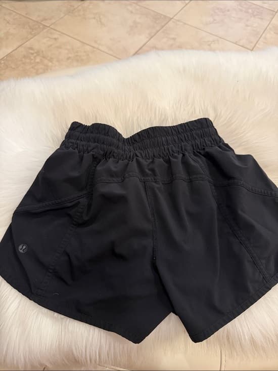 lululemon athletica Black Women's Athletic Shorts with Elastic Waist - Thumbnail 6