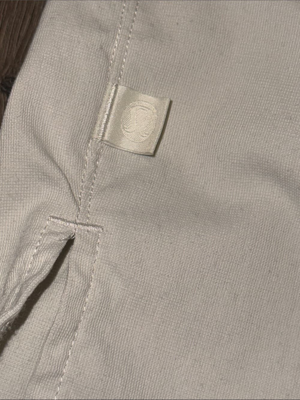 lululemon athletica Light Cream Jacket with Black Logo Tag - Thumbnail 3