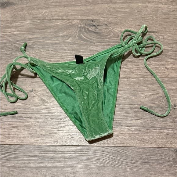 Triangl Green Velvet Tie-Side Bikini Bottom - Thumbnail 4