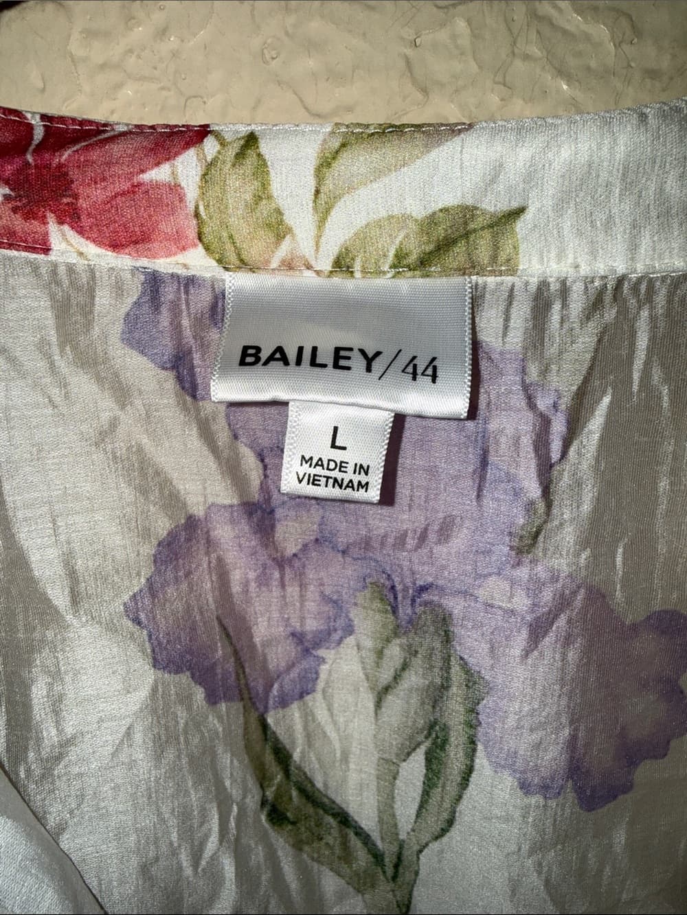 Bailey 44 Cream Floral Button-Front Blouse - Thumbnail 2