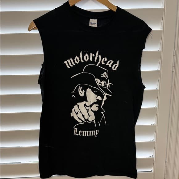 Motörhead Lemmy Black Heavy Cotton T-Shirt small/medium vintage - Thumbnail 4