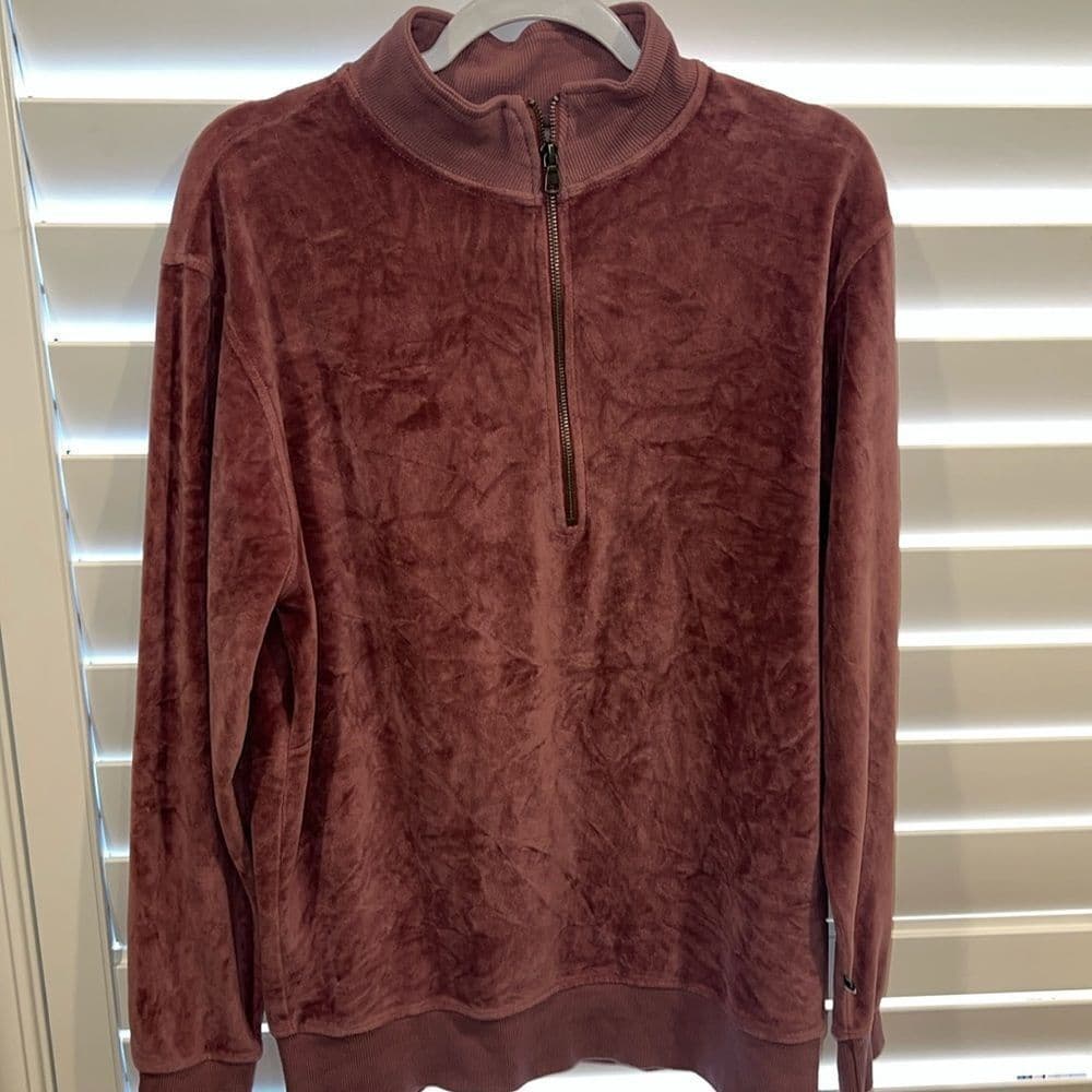 Goodlife men's zip up velour jacket large - Thumbnail 4