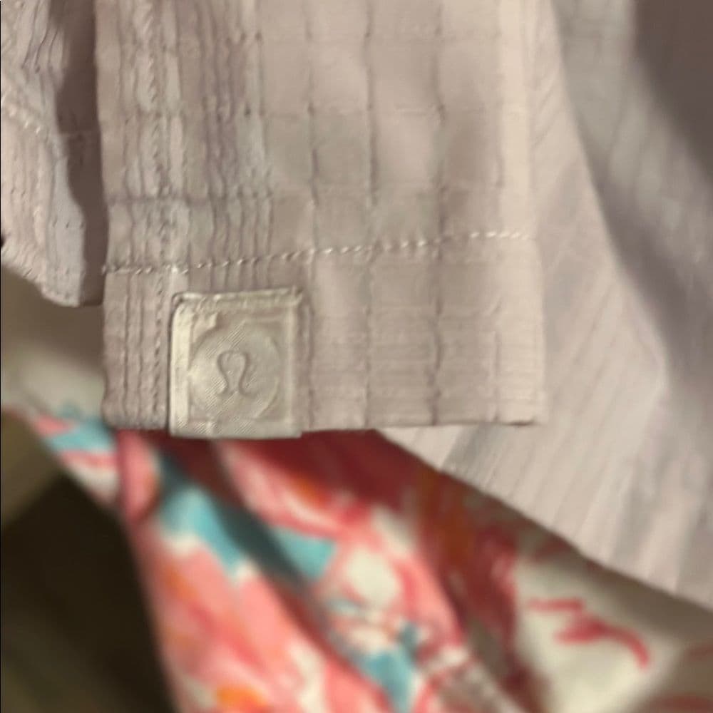Lululemon Down to the Wire Henley *Grid Iced Iris size xl - Thumbnail 3