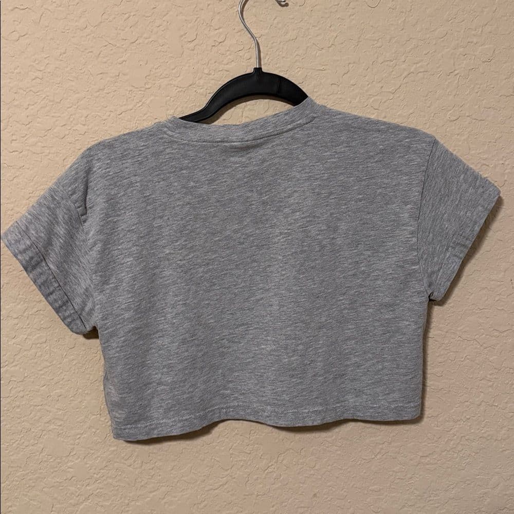 Gymshark Heather Gray Cropped Tee - Thumbnail 2