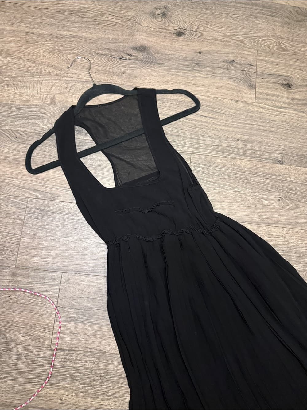 Twin Set Black Sleeveless Maxi Dress - Classic Women's Long Dress - Thumbnail 3