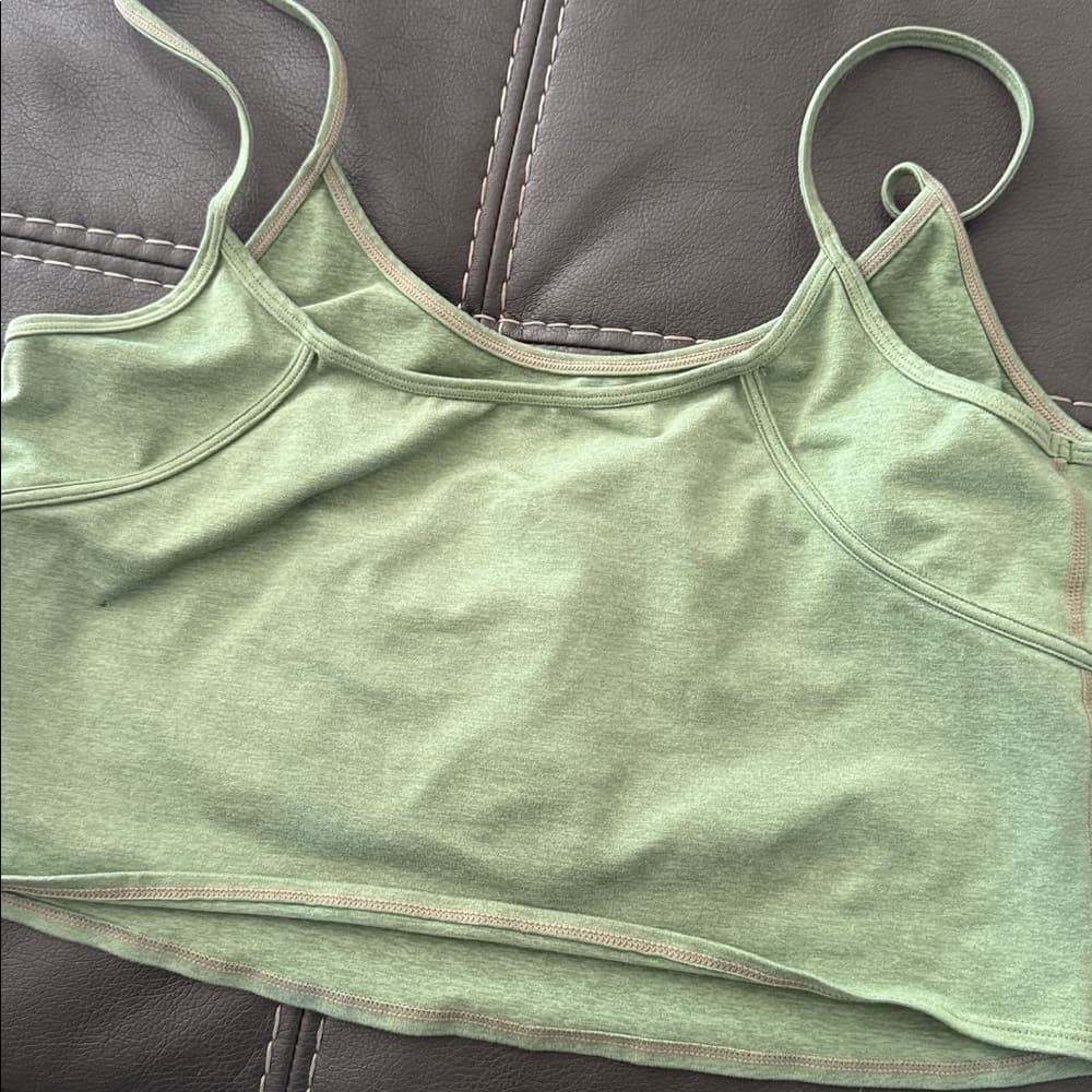Wellbeing Beingwell Green Cropped Tank Top xl