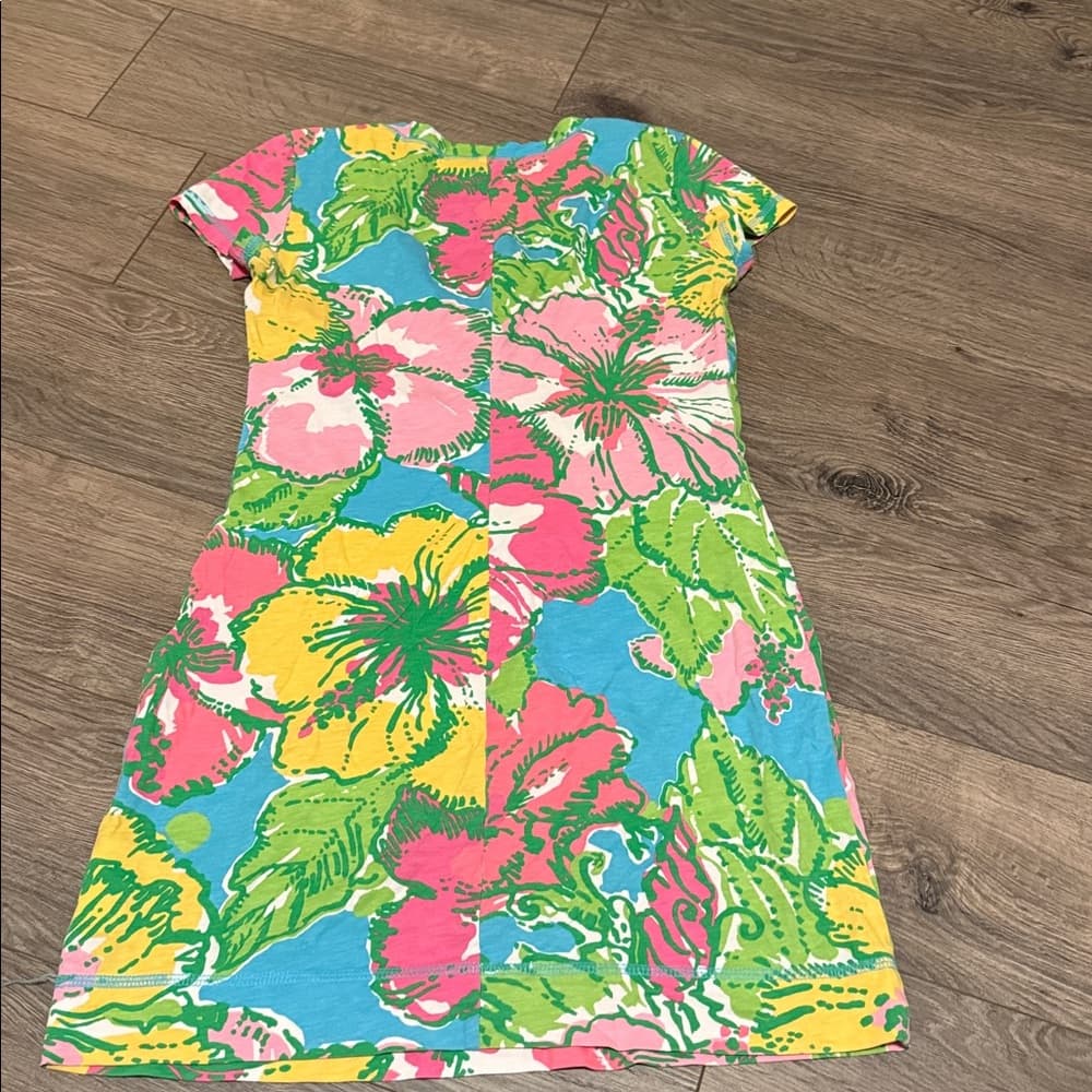 Lilly Pulitzer Pink and Green Floral Dress