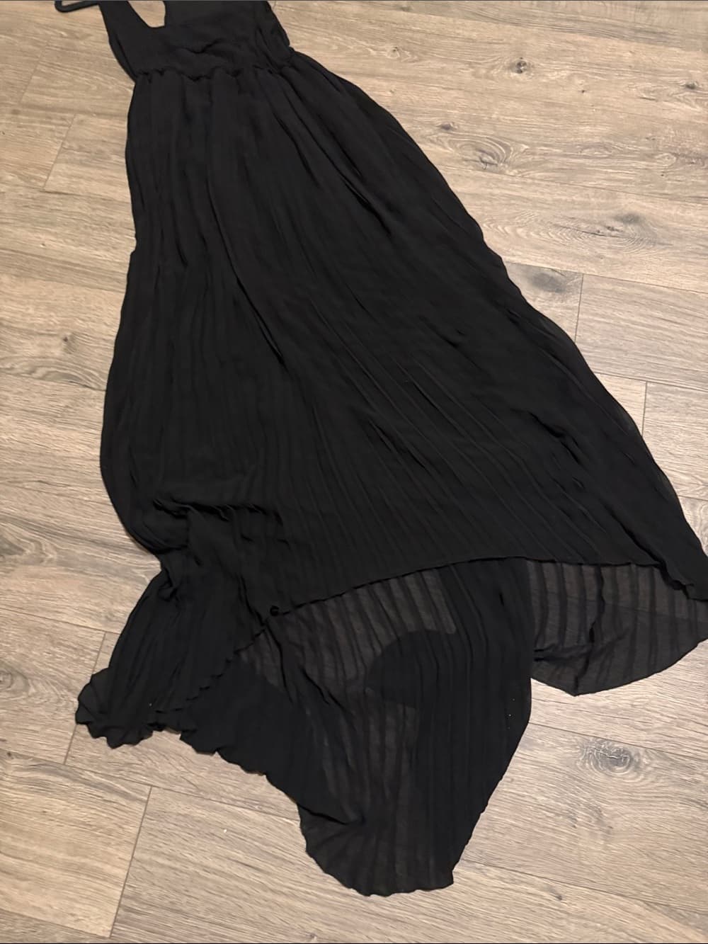 Twin Set Black Sleeveless Maxi Dress - Classic Women's Long Dress - Thumbnail 2