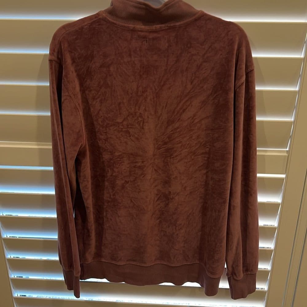 Goodlife men's zip up velour jacket large - Thumbnail 2