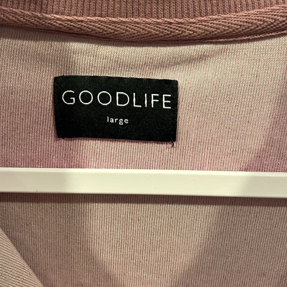 Goodlife men's zip up velour jacket large