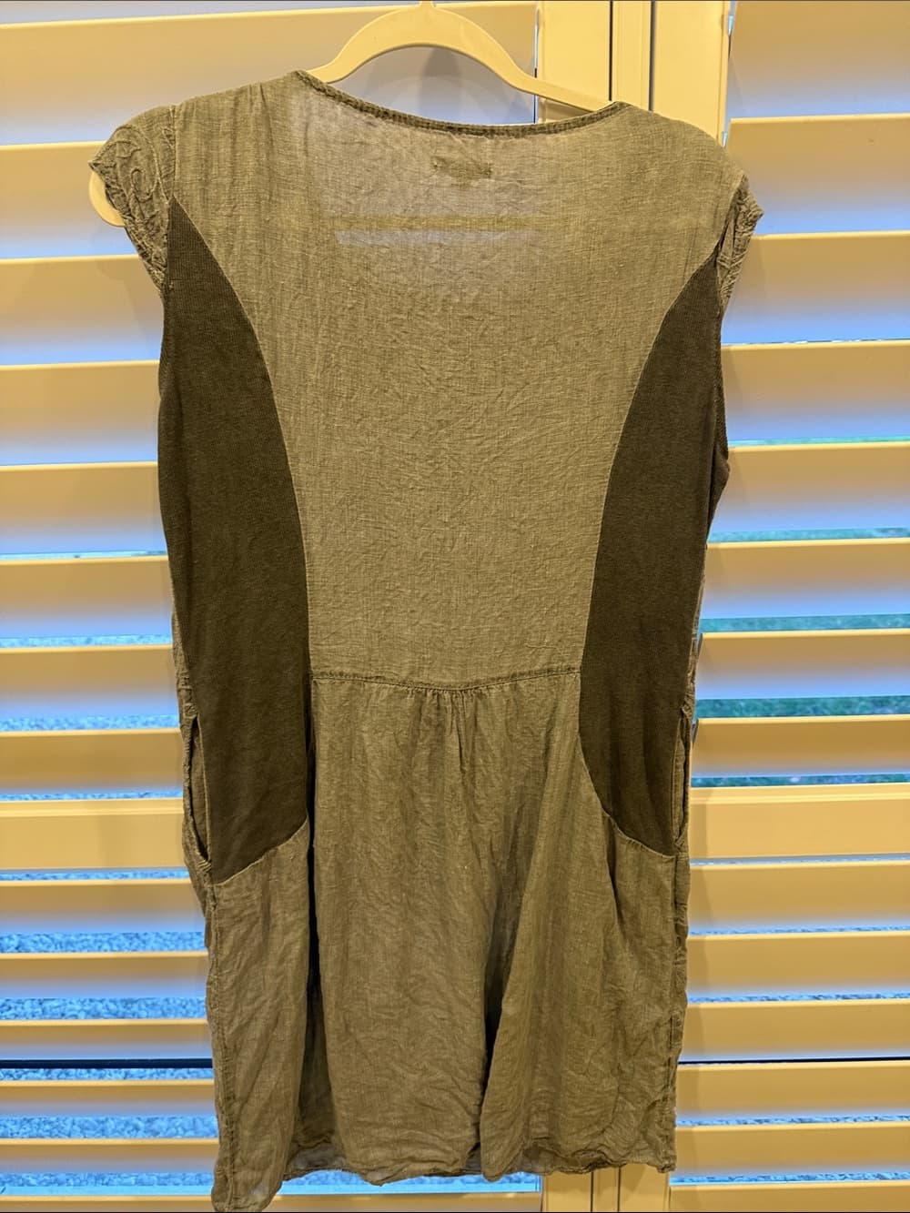 Lina Tomei Gray Embroidered Cap-Sleeve Shift Dress - Thumbnail 3