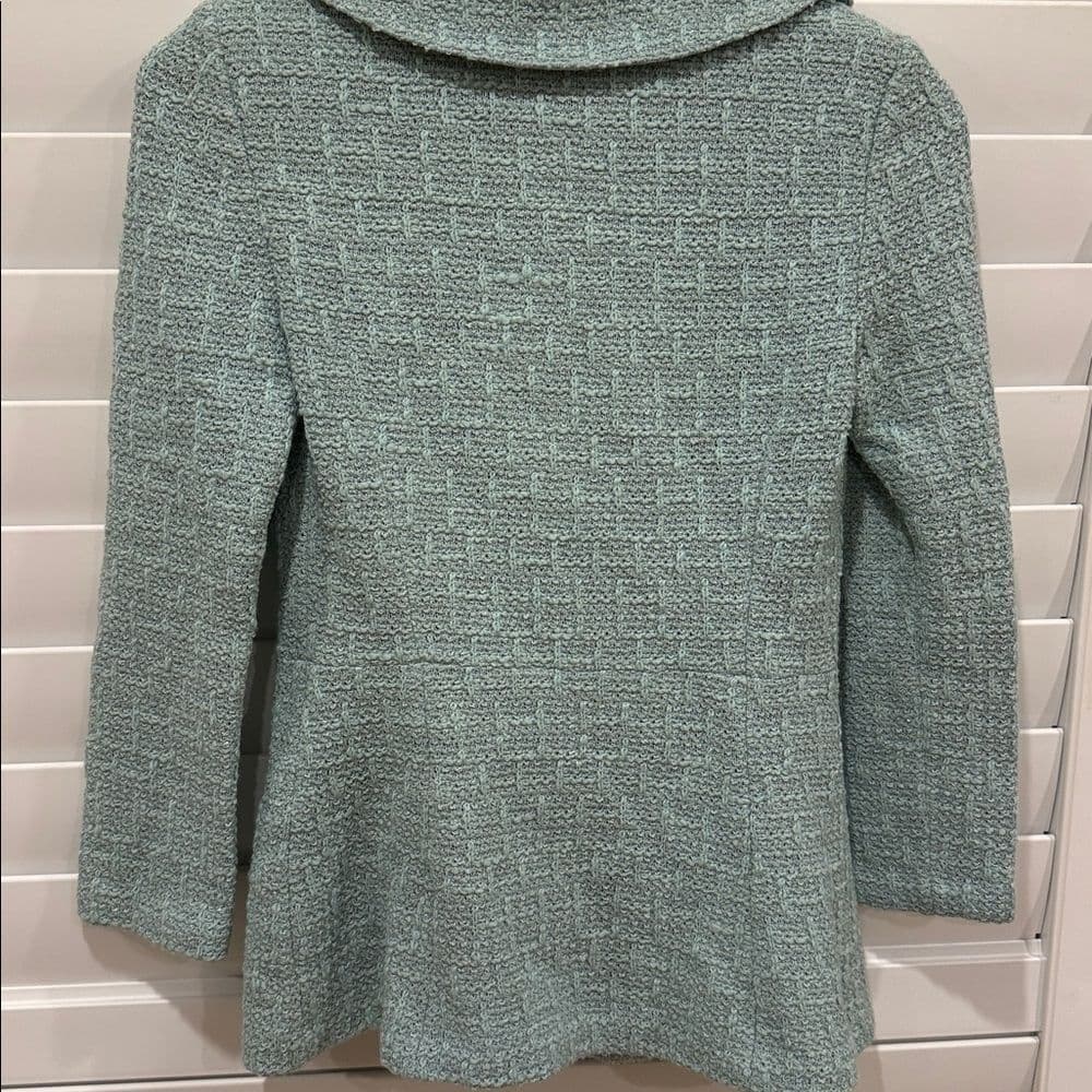 St. John Mint Textured Blazer - Thumbnail 2