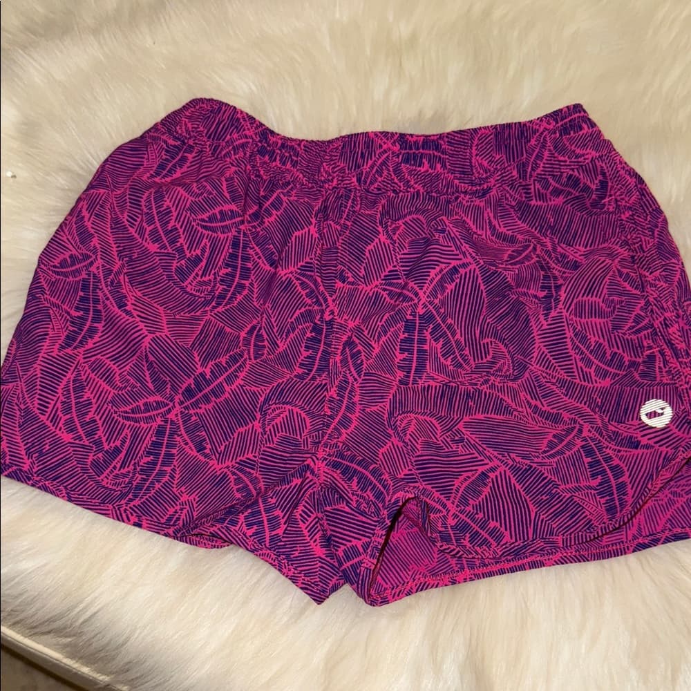 Vineyard Vines Girls Pink and Navy Athletic Shorts - Thumbnail 3