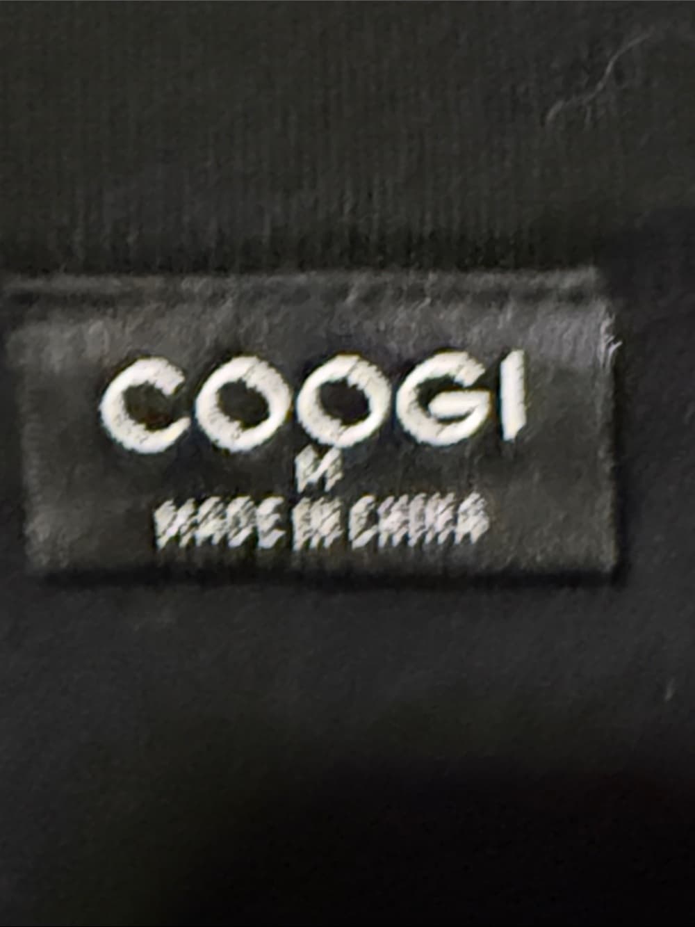 COOGI Black Rhinestone Logo Dolman Tunic