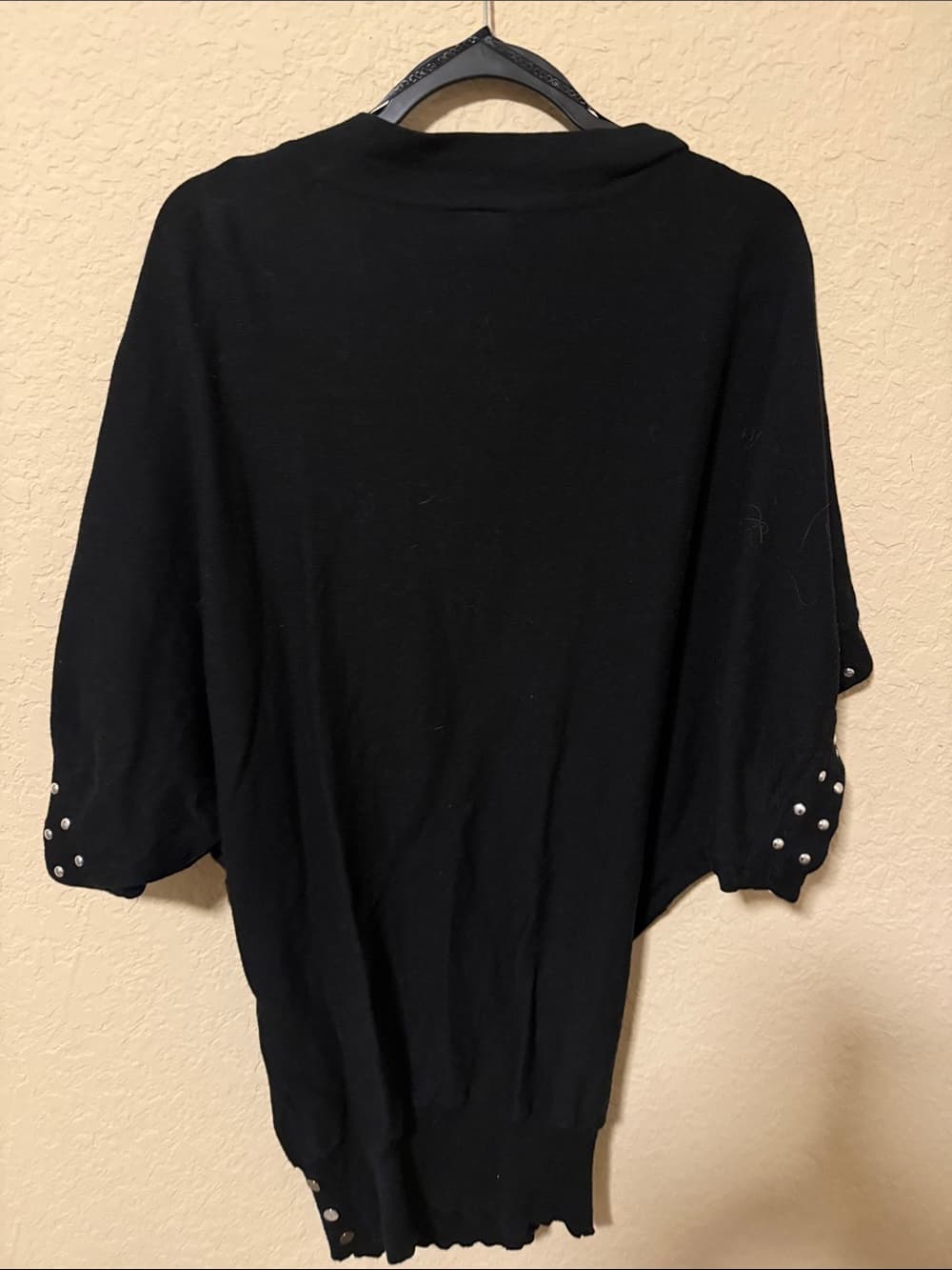 COOGI Black Rhinestone Logo Dolman Tunic - Thumbnail 4