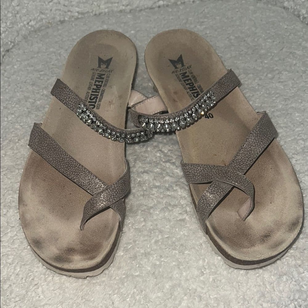 Mephisto Women's Sparkling Sandals - Gray - Thumbnail 4