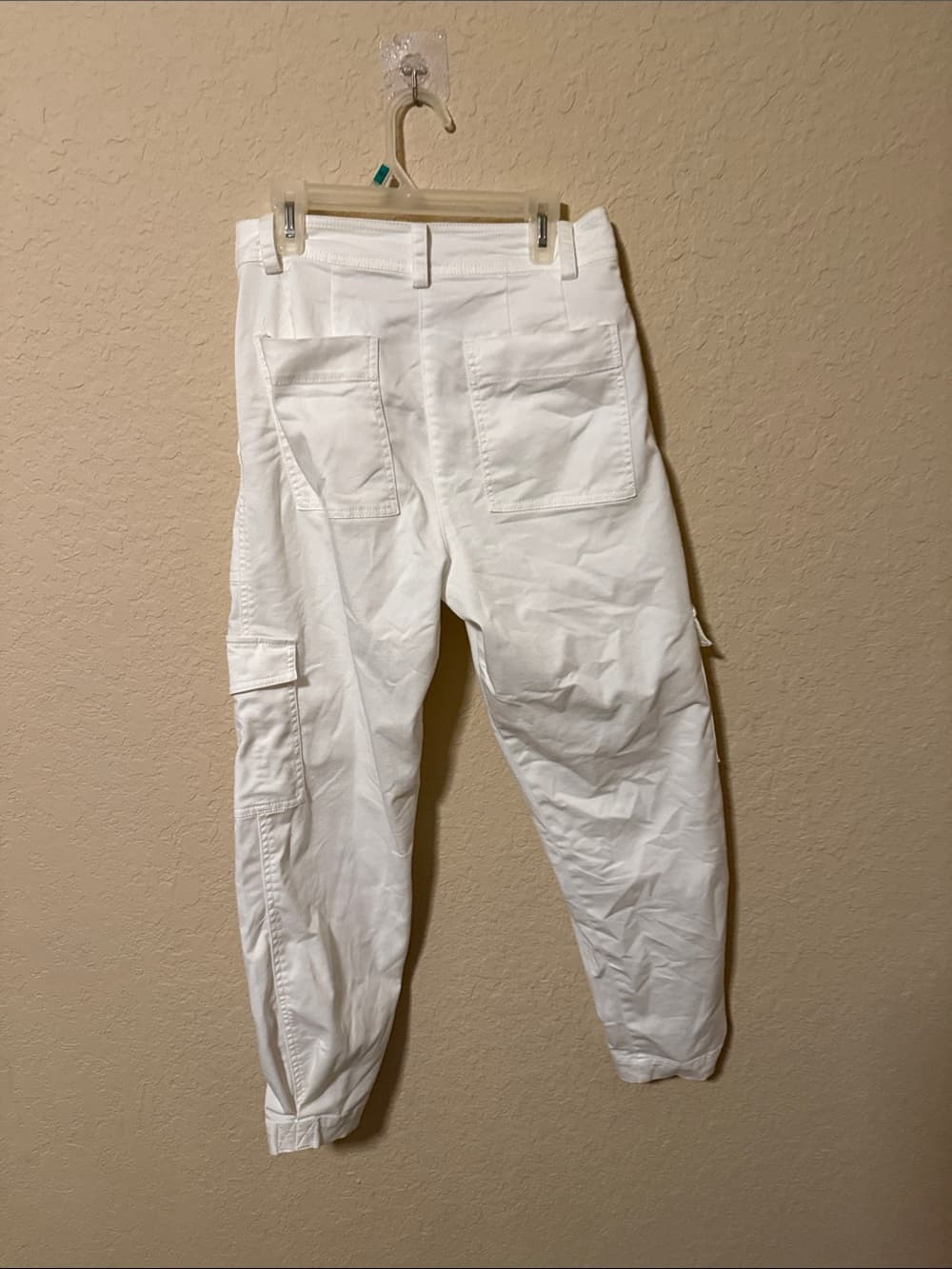 Derek Lam Barrel White Cargo Jogger Pants size 2