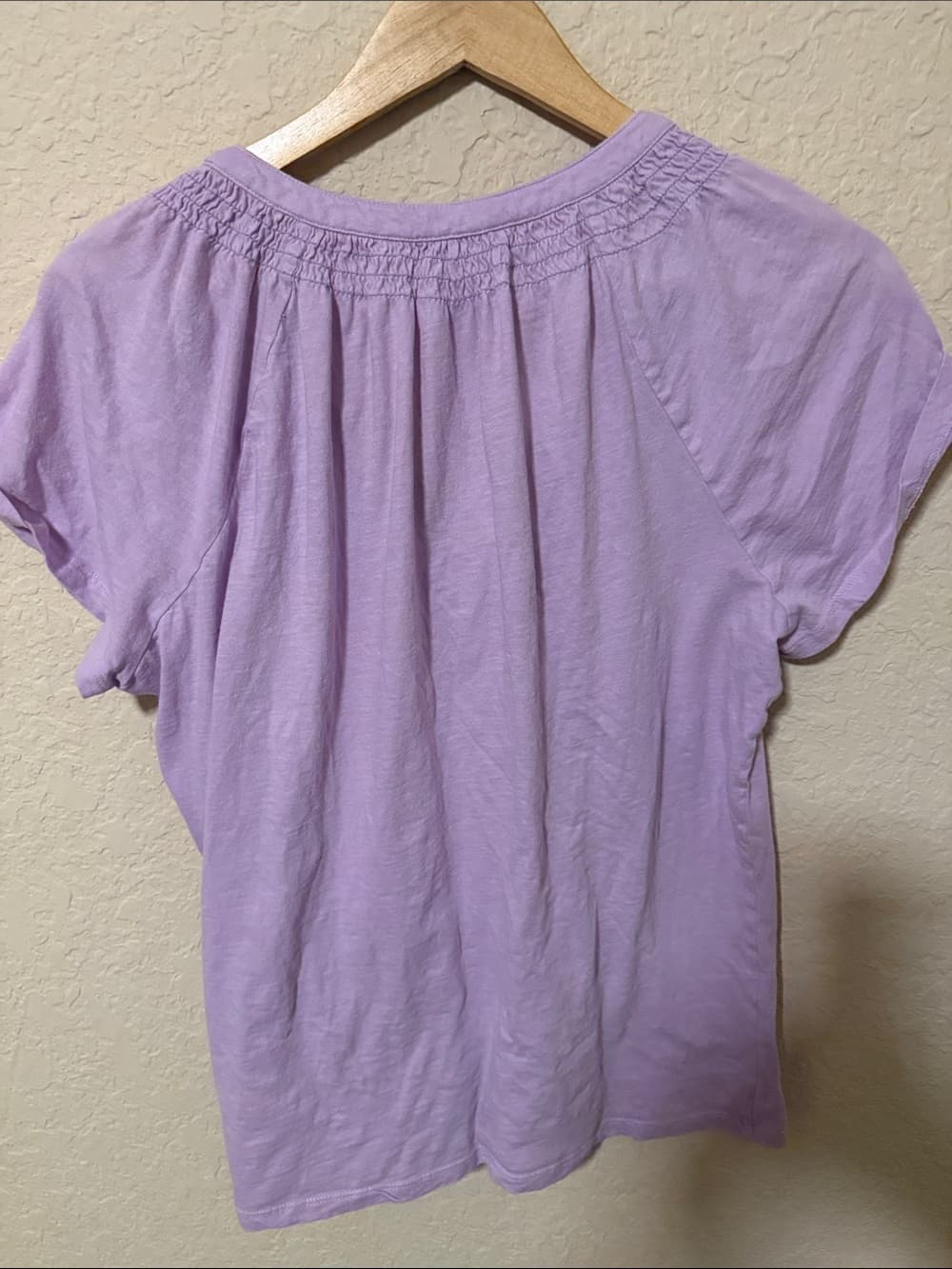 Lilly Pulitzer Lavender Short-Sleeve Henley Tee - Thumbnail 2