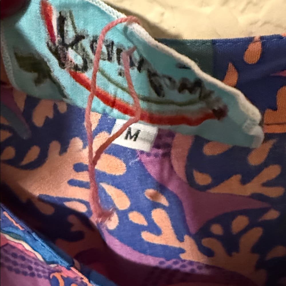 Rainbow Jo Multicolor Tropical Print Tank Top in Pink, Purple, Orange, Teal m - Thumbnail 2