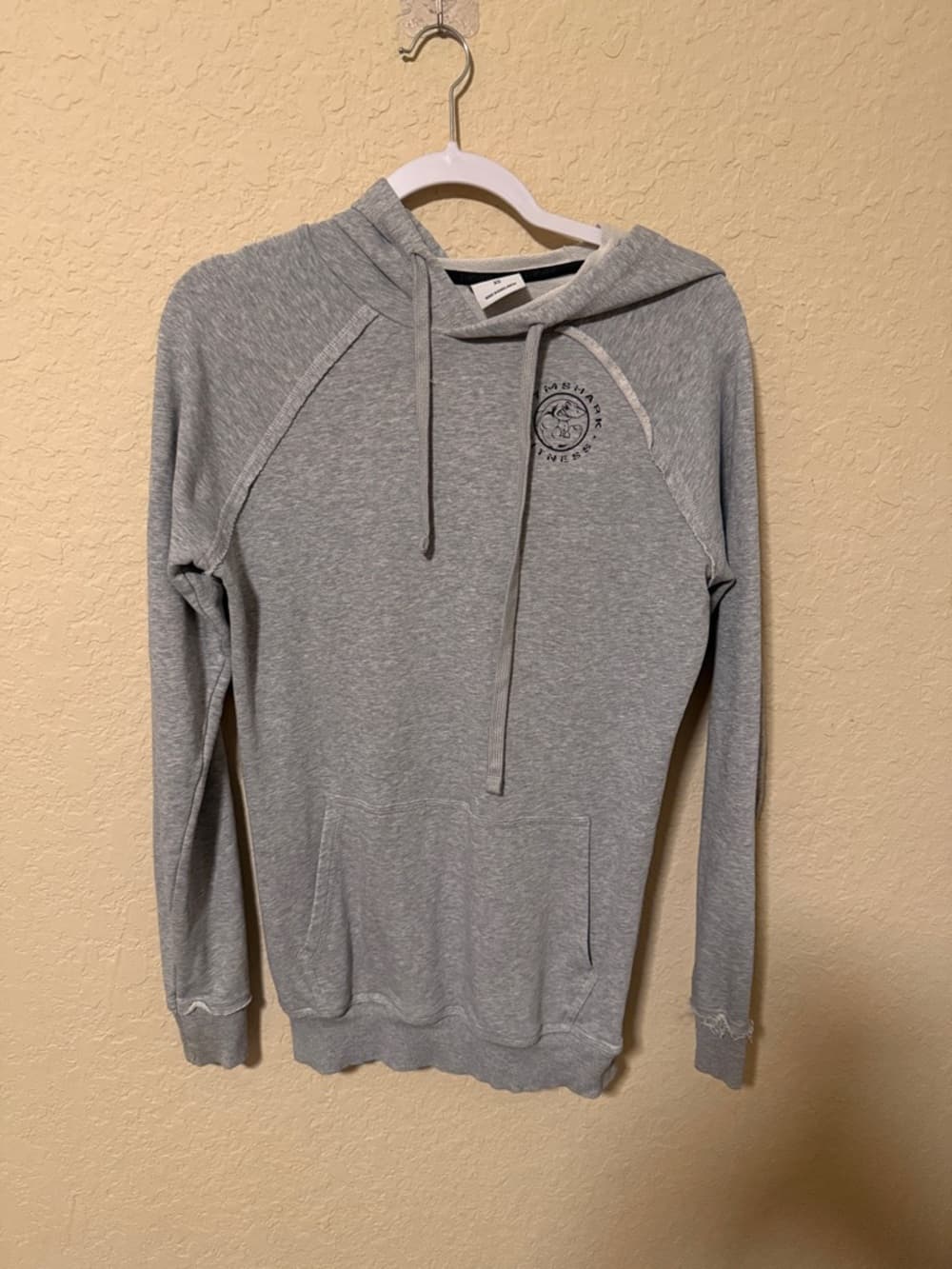 Gymshark Men's Lightweight Gray Hoodie Sweatshirt - Thumbnail 3