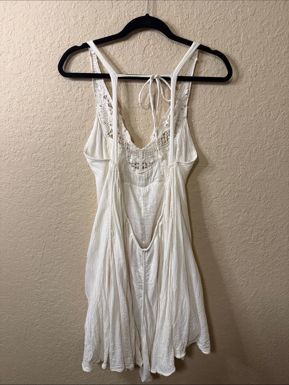 O'Neill x Anna Sui White Crochet Trim Sundress xl - Thumbnail 2