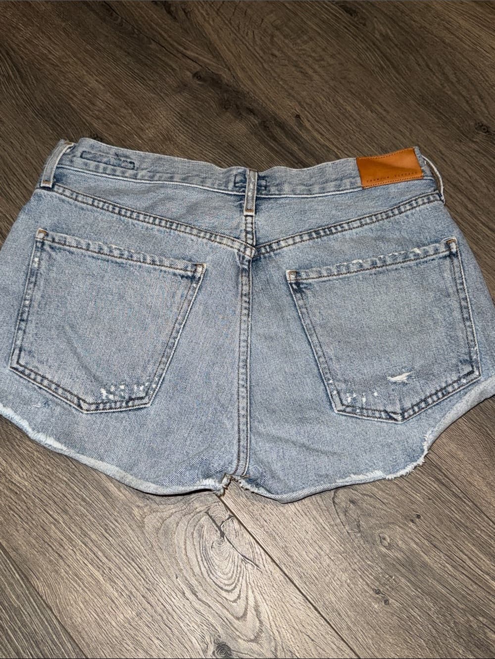 Citizens Of Humanity Light Blue Distressed Denim Shorts size 29