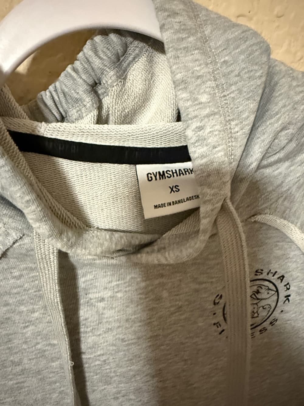 Gymshark Men's Lightweight Gray Hoodie Sweatshirt - Thumbnail 2