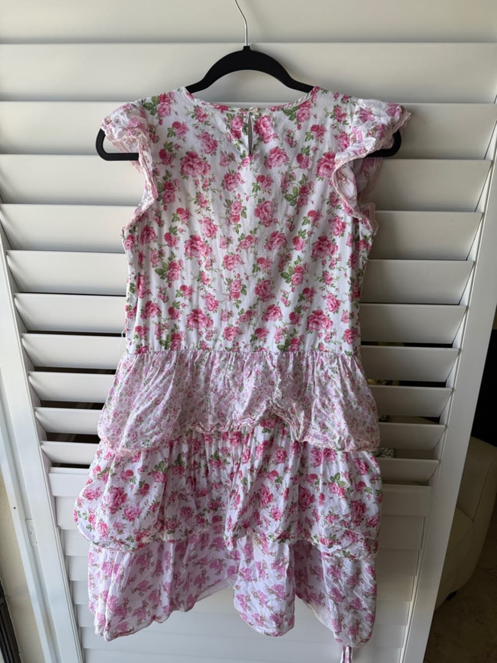 American Girl Loveshackfancy Floral Dress in Pink and Green 16 - Thumbnail 3