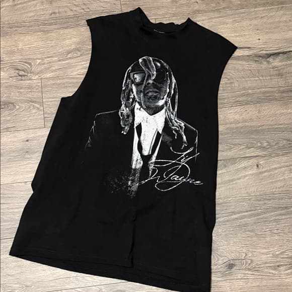 Lil Wayne The Carter VI Black Graphic Sleeveless Shirt mens large - Thumbnail 4