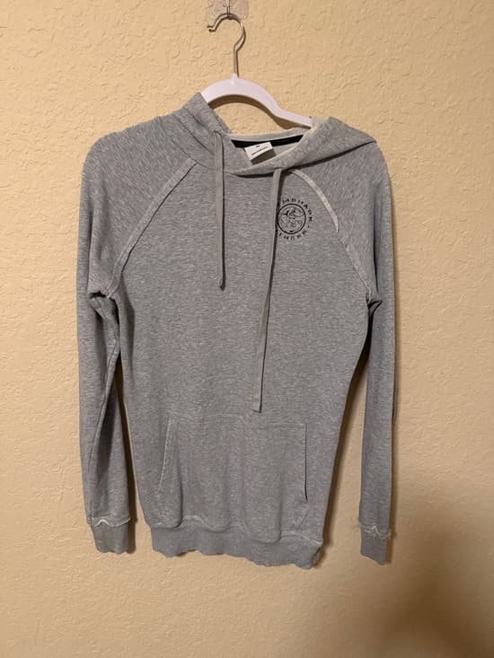 Gymshark Men's Lightweight Gray Hoodie Sweatshirt - Thumbnail 4