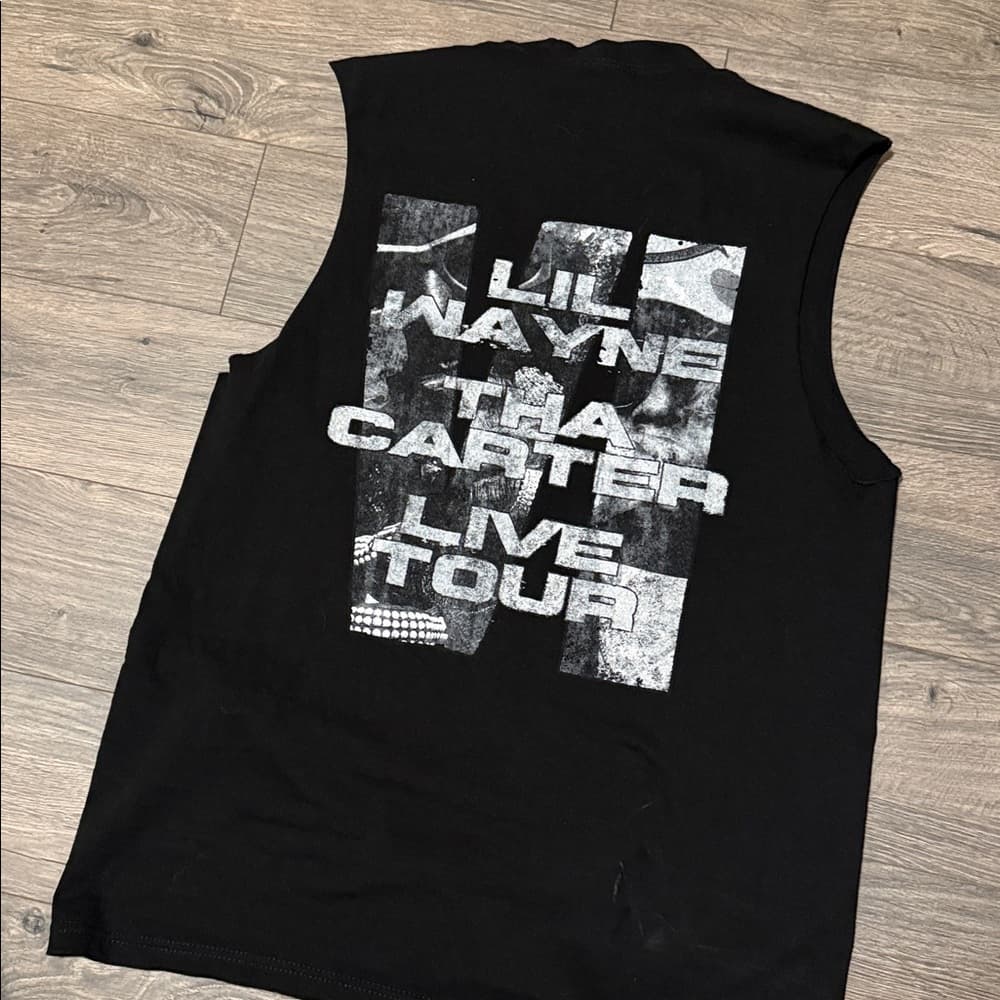 Lil Wayne The Carter VI Black Graphic Sleeveless Shirt mens large