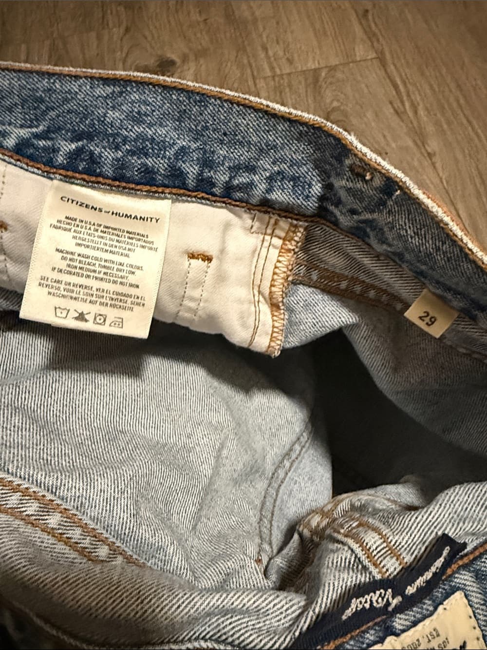 Citizens Of Humanity Light Blue Distressed Denim Shorts size 29 - Thumbnail 4