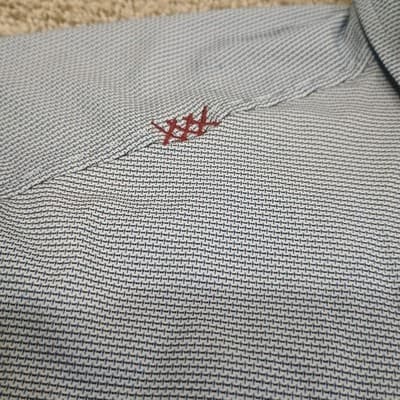 Rhone Golf Polo Mens 2XL Blue Stripe Commuter Athletic Performance Stretch Shirt - Thumbnail 4