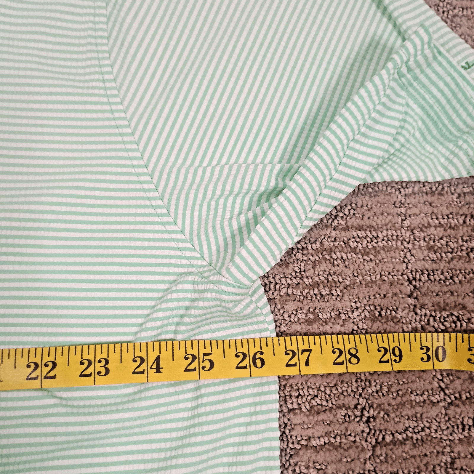 Donald Ross Sportswear Golf Polo Shirt Men's XXL Green Striped Dallas National - Thumbnail 5