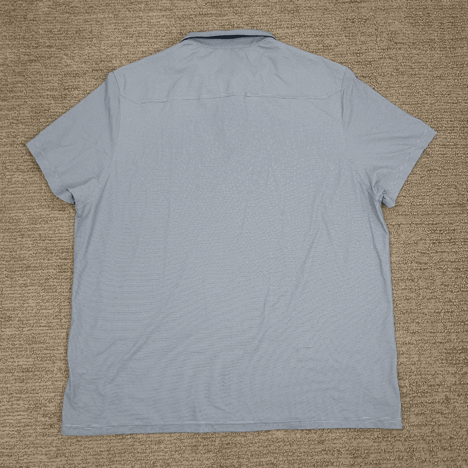 Rhone Golf Polo Mens 2XL Blue Stripe Commuter Athletic Performance Stretch Shirt - Thumbnail 6