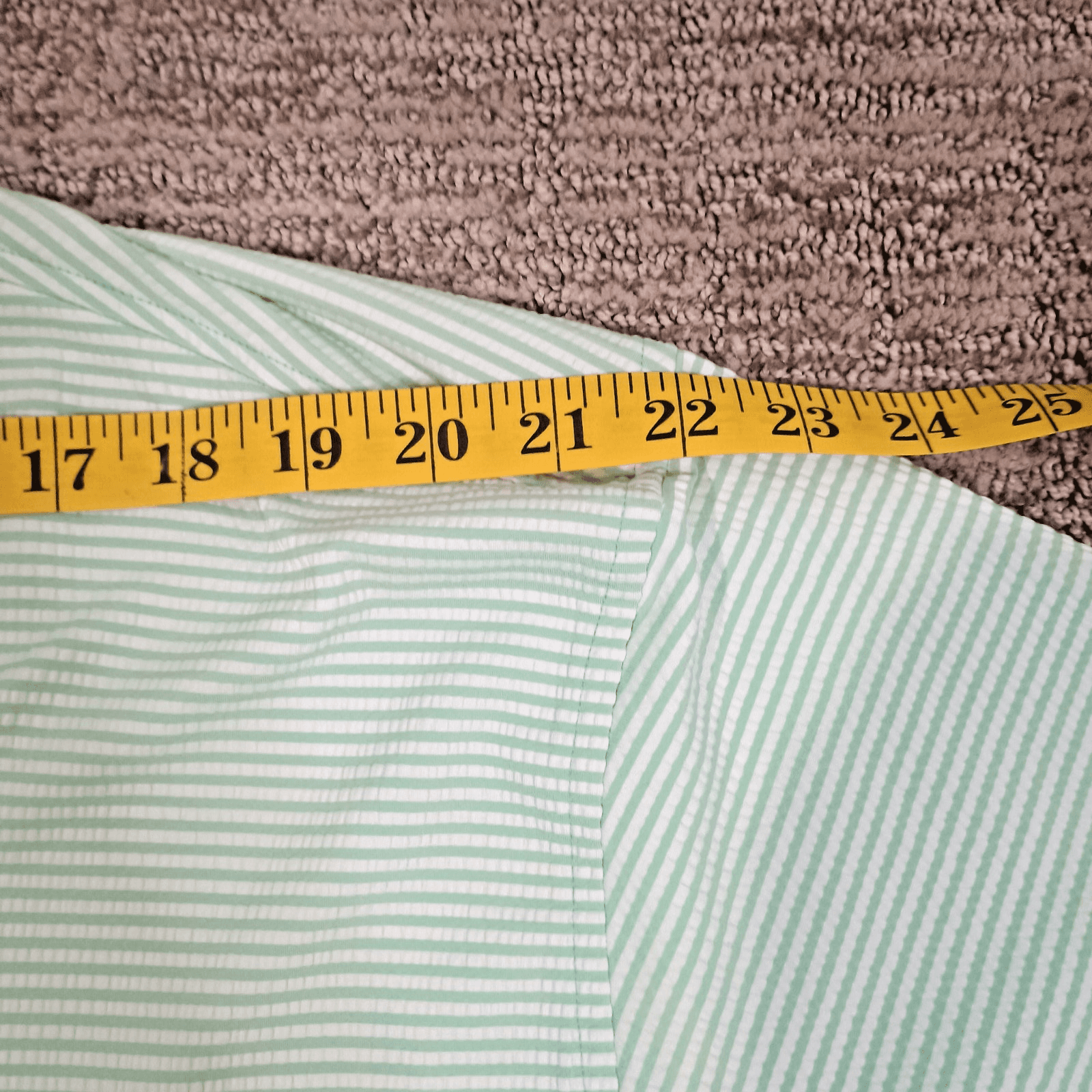 Donald Ross Sportswear Golf Polo Shirt Men's XXL Green Striped Dallas National - Thumbnail 6