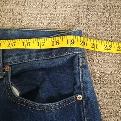 Levi's 501 Jeans Mens 40x30 Classic Fit Jeans Button Fly Big & Tall - Thumbnail 5
