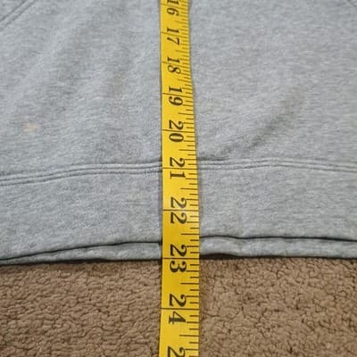 Nike Sportswear Club Large Logo Hoodie Gray Children's Size Medium - Thumbnail 7