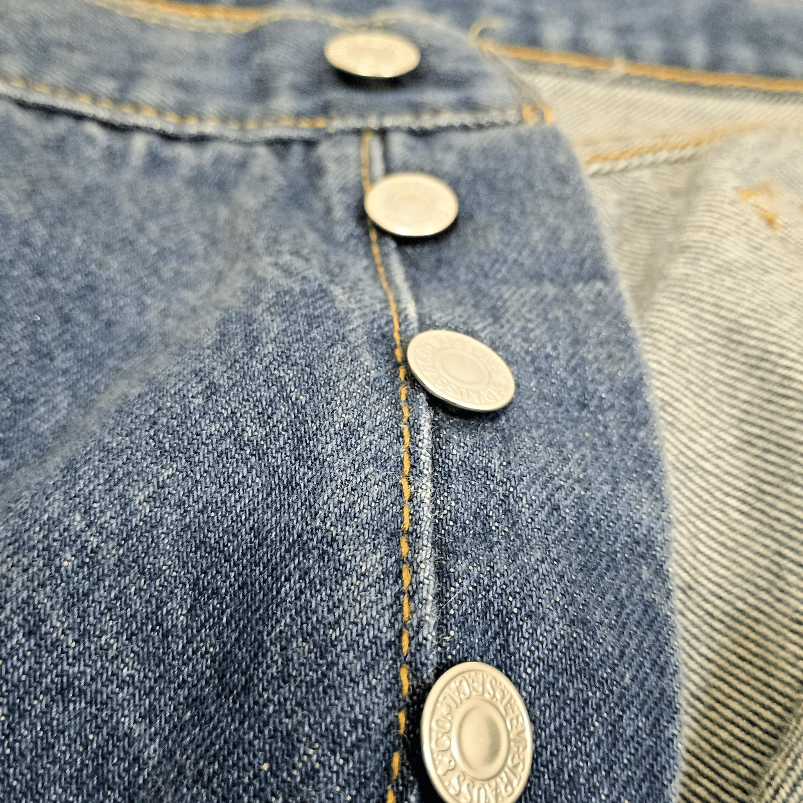 Levi's 501 Jeans Mens 40x30 Classic Fit Jeans Button Fly Big & Tall - Thumbnail 4