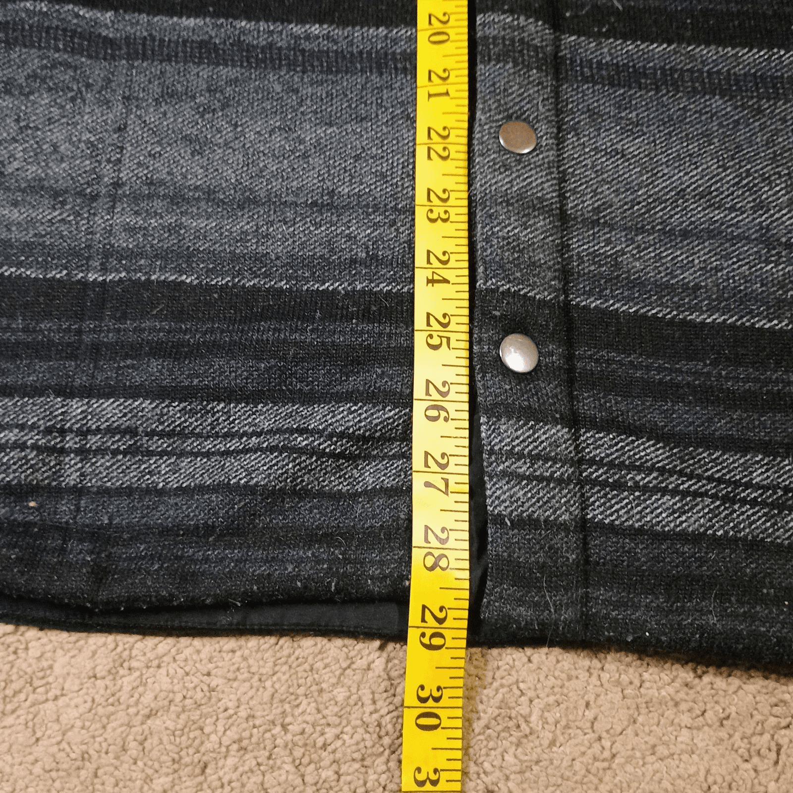 Iceburg Sweater Jacket Mens Large Knitted Button Snaps and Stripes Oversized - Thumbnail 9