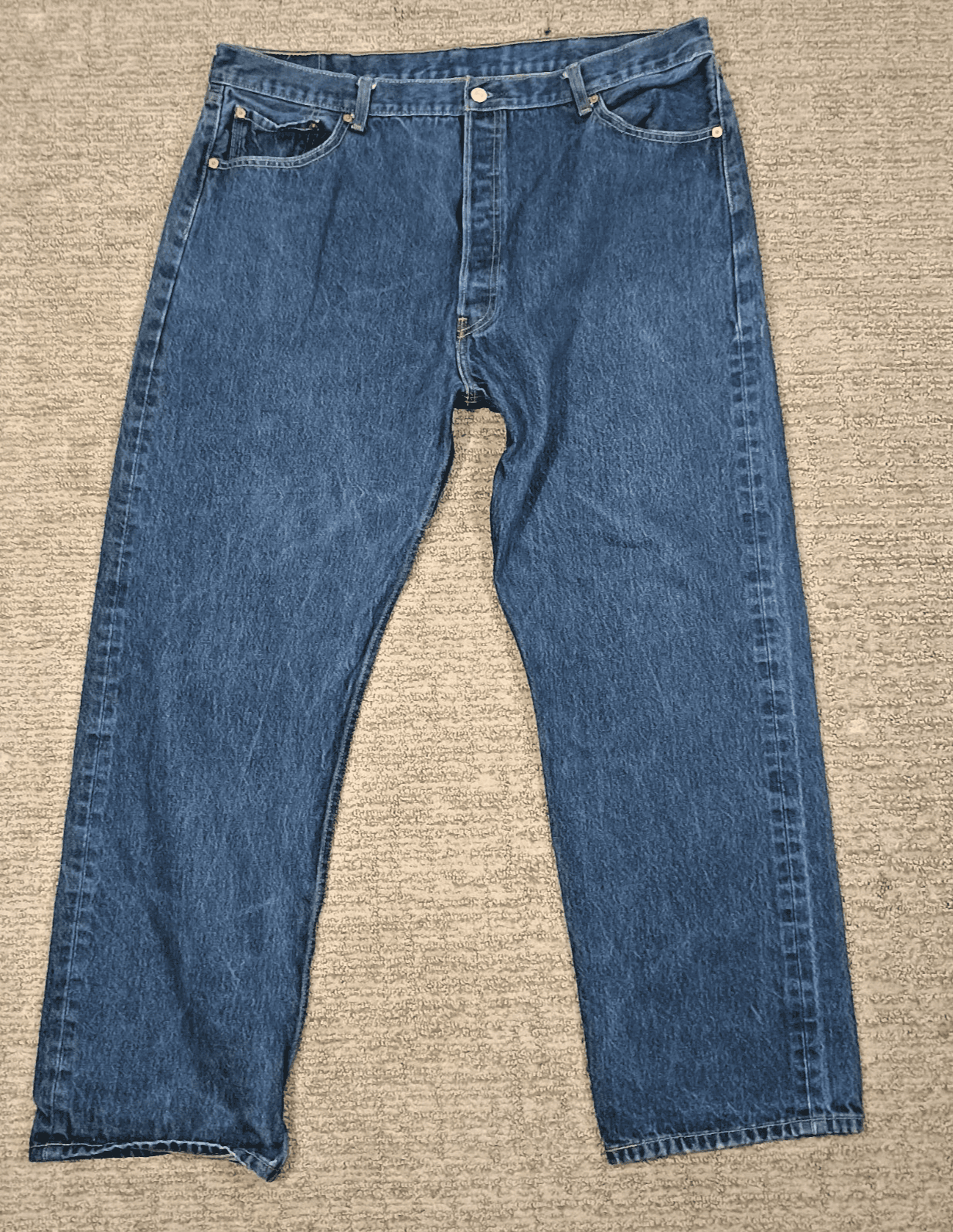 Levi's 501 Jeans Mens 40x30 Classic Fit Jeans Button Fly Big & Tall - Thumbnail 2