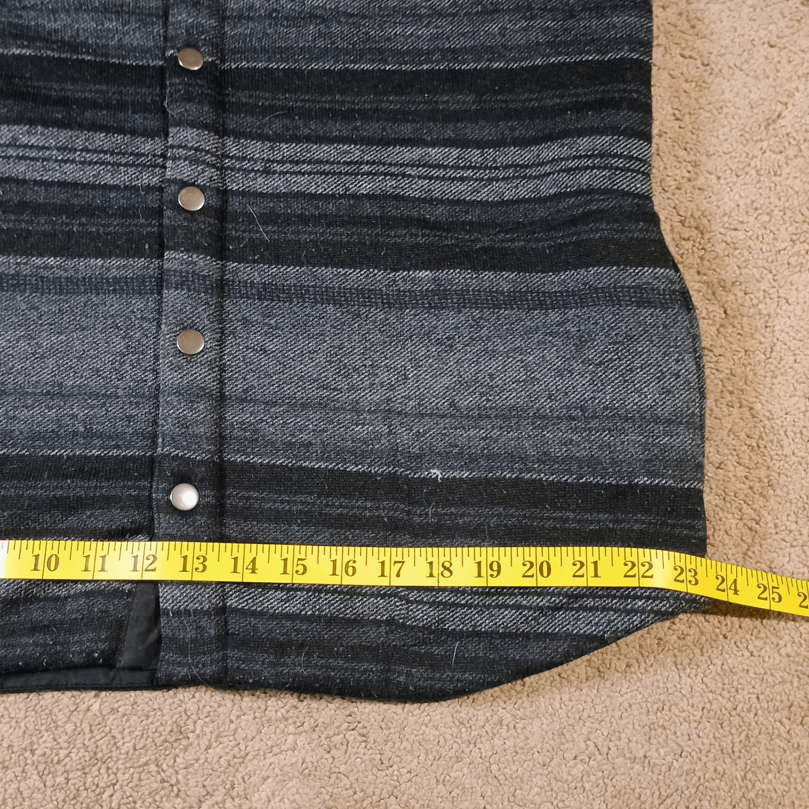 Iceburg Sweater Jacket Mens Large Knitted Button Snaps and Stripes Oversized - Thumbnail 8