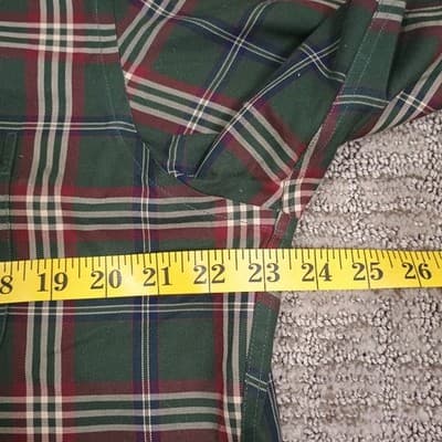 Brooks Brothers Shirt Mens XL Green Plaid Madison Fit Non Iron Friday Shirt - Thumbnail 4